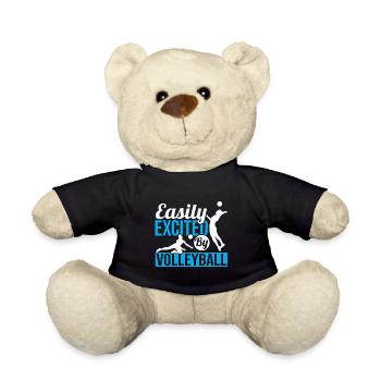 Easily Excited By Volleyball Player Men Blocker Sp - Teddy Bear - black - Front
