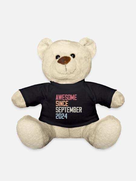 Bogosse Né en Septembre 2024 Cadeau D'anniversaire - Nounours - noir