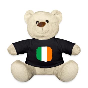 Irland Flagge Vintage Irische Fahne Dublin - Teddy - Schwarz - Vorne