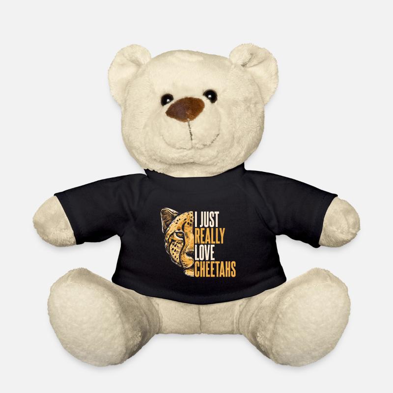 Visage de guépard - Nounours - noir