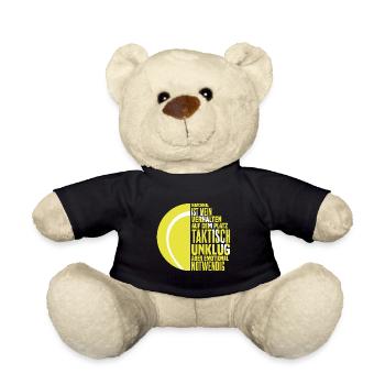 Tennis Taktik Coach Tennistrainer Tennisspieler - Teddy - Schwarz - Vorne