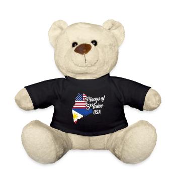 Filipinos of Maine Design für stolze Fil-Ams - Teddy - Schwarz - Vorne