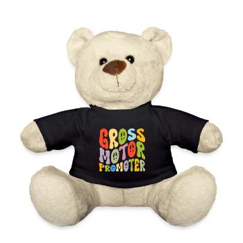 Gross motor promoter Design for a Gross motor - Teddy Bear - black - Front