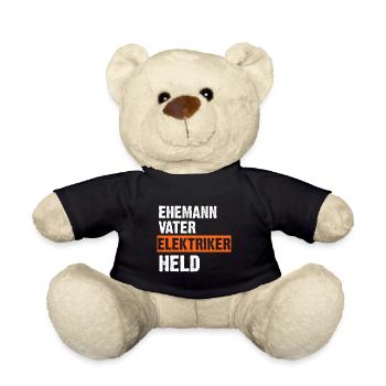 Ehemann Vater Elektriker Held - Teddy - Schwarz - Vorne