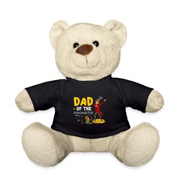 Circus Birthday Party Papa Theme Ringmaster - Teddy Bear - black - Front