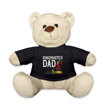 Circus Birthday Party Papa Theme Ringmaster - Teddy Bear - black - Front