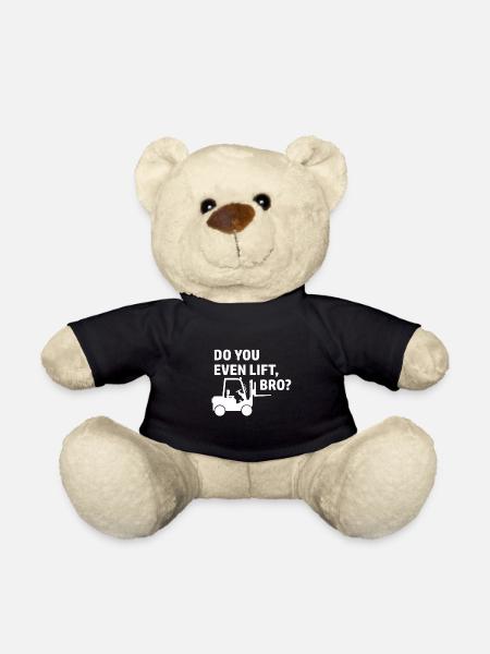 Gabelstapler Stapler Staplerfahrer Spruch - Teddy - Schwarz