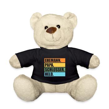 Schlosserei Schweisser Metallbauer Schlosser - Teddy - Schwarz - Vorne