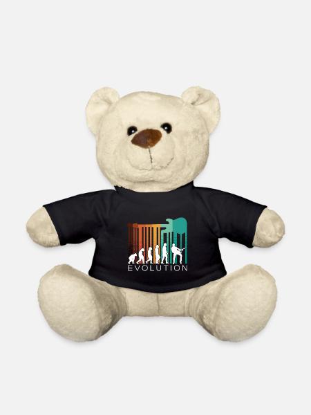 Human Evolution Guitar Band Retro Vintage - Nounours - noir