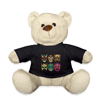 Masken der Legenden - Retro Lucha Libre - Teddy - Schwarz - Vorne