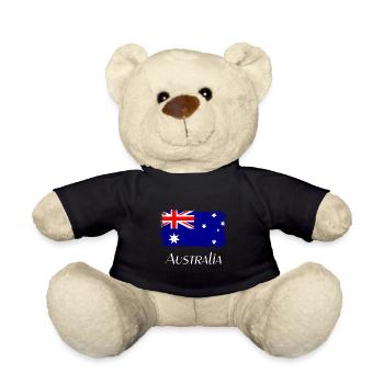 Australien, Flagge, Flag from Australia - Teddy - Schwarz - Vorne