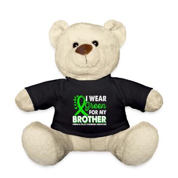 Wear green for awareness of the - Teddy Bear - black - Front