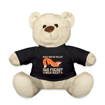 Fuchsbau Motiv für Fuchsliebhaber Füchse Spruch - Teddy - Schwarz - Vorne
