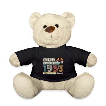 Octobre 1955 anniversaire October 1955 cadeau 1955 - Nounours - noir - Devant