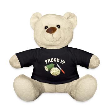 Funny Phuck It Laotian Cuisine - Teddy Bear - black - Front