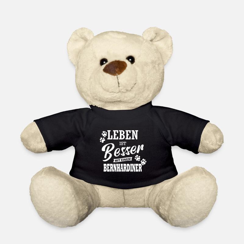 Leben Ist Besser Mit Einem Bernhardiner Hund Hunde - Teddy - Schwarz