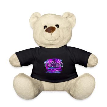 Techno - Nounours - noir - Devant