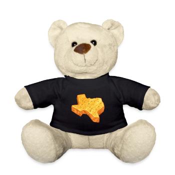 Toast Map Design for lovers of Texas - Teddy Bear - black - Front