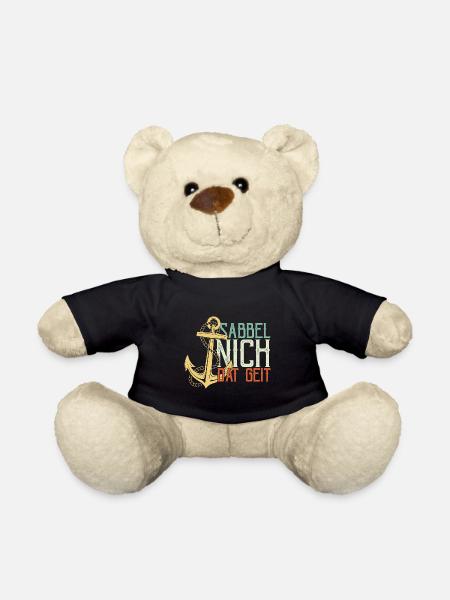 Sabbel Nich Dat Geit Geschenk Norddeutsch Ostsee N - Teddy - Schwarz