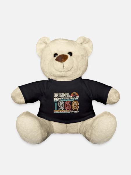 Mai 1968 Geburtstag Mai 1968 Geschenk 1968 - Teddy - Schwarz