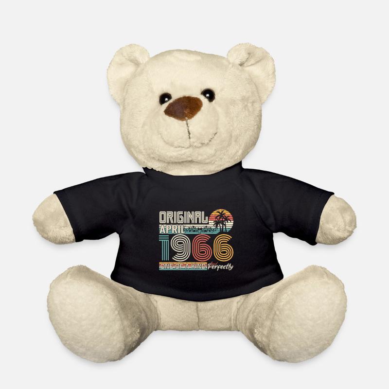April 1966 Jahrestag April 1966 Geschenk 1966 - Teddy - Schwarz