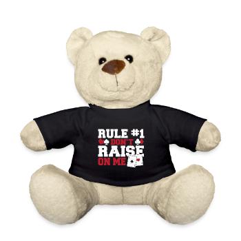 Règle #1 Ne soulevez pas sur moi Aces Spades Poker Enthus - Nounours - noir - Devant