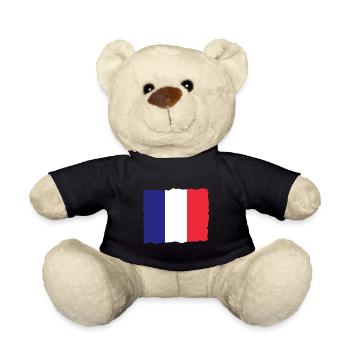 Drapeau de la France Look utilisé Drapeau de la France - Nounours - noir - Devant
