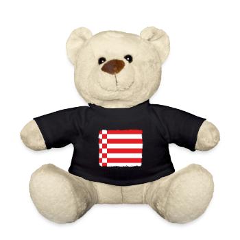 Bremen Flag Bremen Flag - Teddy Bear - black - Front