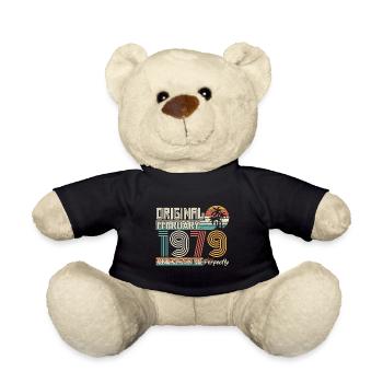 Februar 1979 Geburtstag Februar 1979 Geschenk - Teddy - Schwarz - Vorne