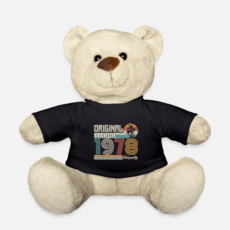 März 1978 Geburtstagsgeschenk März 1978 - Teddy - Schwarz