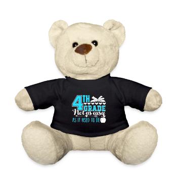 4th Grade Teacher Not As Easy As It Used To Be - Teddy Bear - black - Front