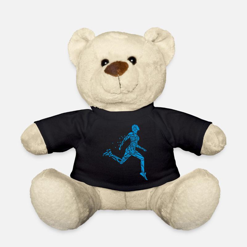 Runner, Läufer, Jogger, Jogging, Marathon, Joggen - Teddy - Schwarz