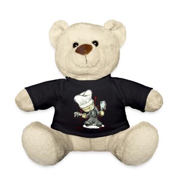 Kleiner Koch - Teddy Bear - black - Front