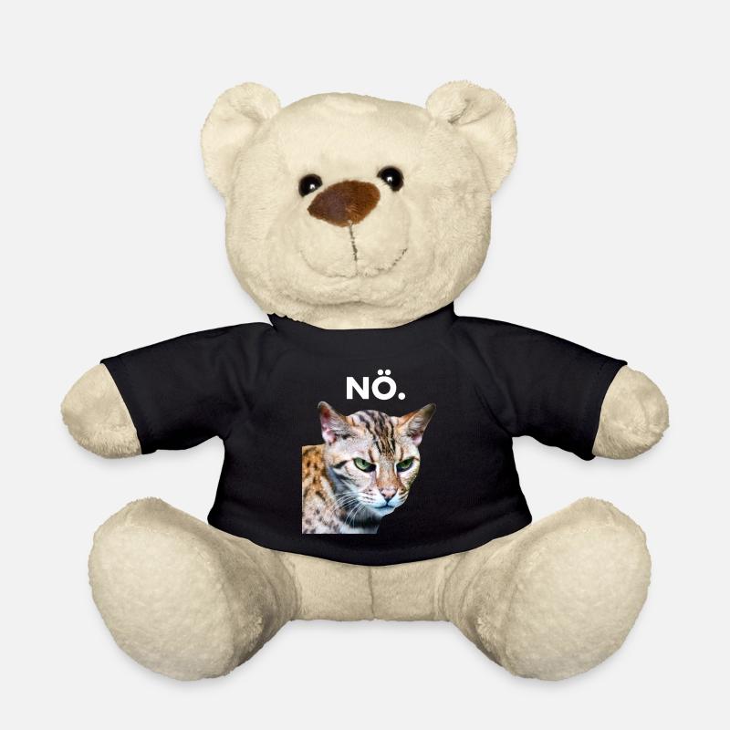 NÖ. Grummelige Katze Schlechte Laune - Teddy - Schwarz