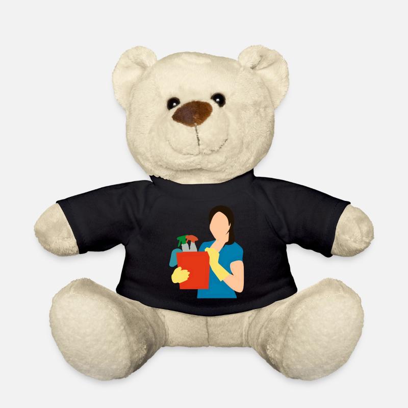 putzen cleaning putzfrau broom wischmop38 - Teddy - Schwarz