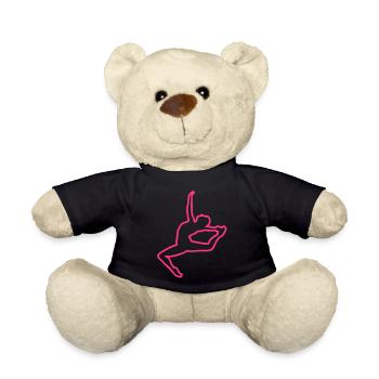 grs rhythmic gymnastics Drawing1 - Teddy Bear - black - Front