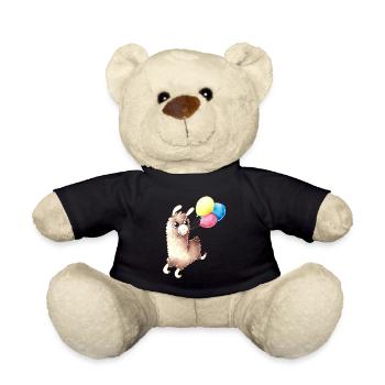 Alpaca d'anniversaire - Nounours - noir - Devant