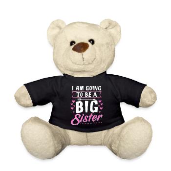 I Am Going To Be A Big Sister - Big Sister - Teddy Bear - black - Front