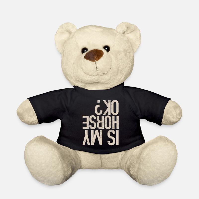 Lustiges Pferde Shirt - Teddy - Schwarz