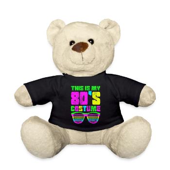 80er Shirt - Teddy - Schwarz - Vorne