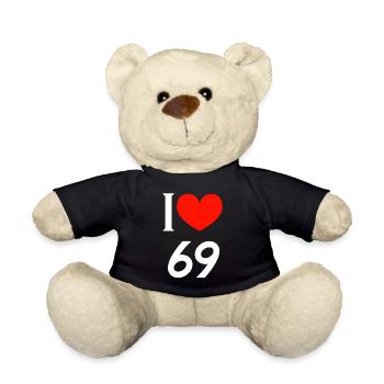 J’adore 69 - Nounours - noir - Devant
