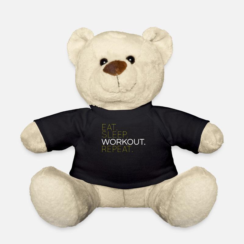 Eat Sleep Training wiederholen - Teddy - Schwarz