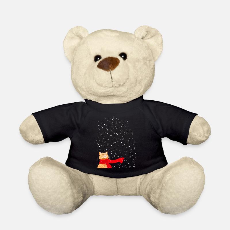 Schneekatze getigert - Teddy - Schwarz