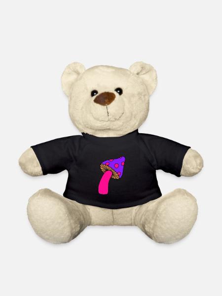Pilz psy lila - Teddy - Schwarz