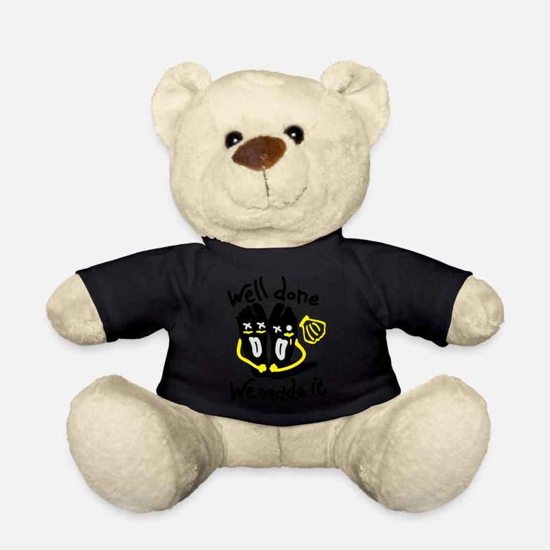Well done We made it - Teddy Bear - black