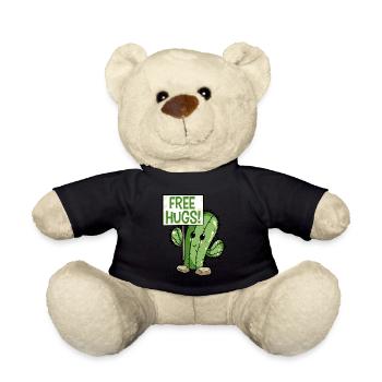 Kaktus Kostenlose Umarmungen - Teddy - Schwarz - Vorne