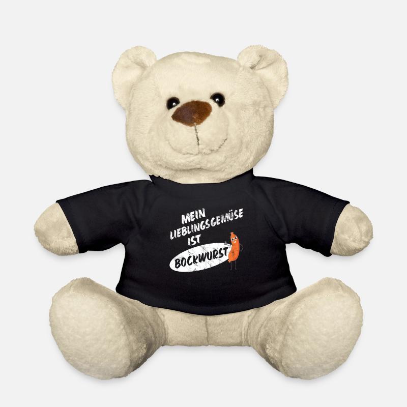Mein Lieblingsgemüse ist Bockwurst 2- Sausage - Teddy - Schwarz