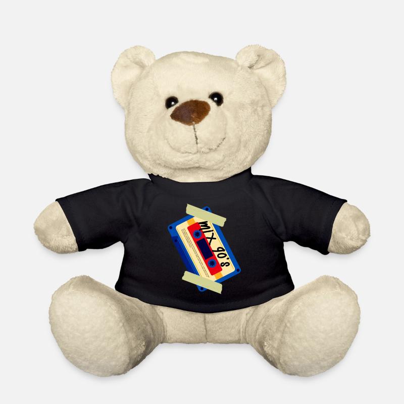 Mix 90s Casette - Teddy Bear - black