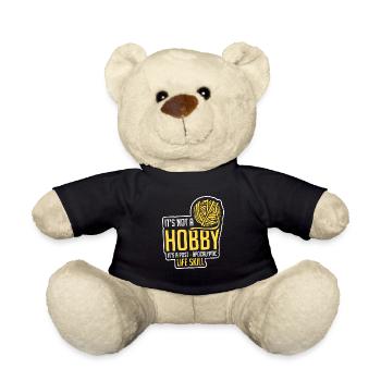 Stricken PostApocalyptic Life Skill Knitter Geschenk - Teddy - Schwarz - Vorne