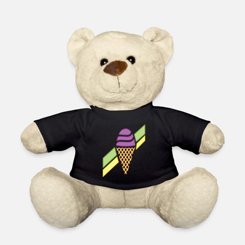 ICE CREAM NEON ICE CREAM BAR ADVERTISEMENT RETRO VINTAGE - Teddy Bear - black